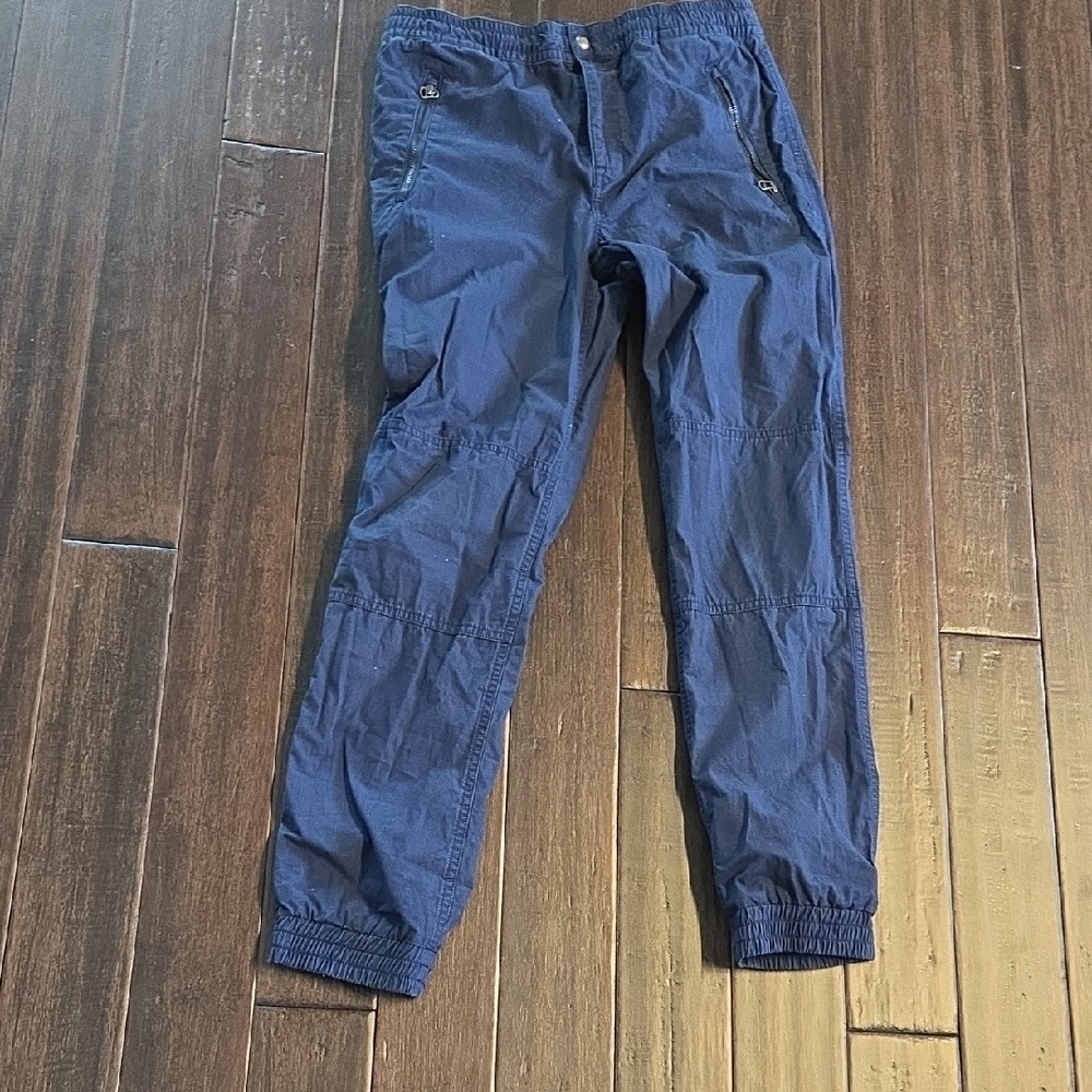 Men's Blue Casual Pants